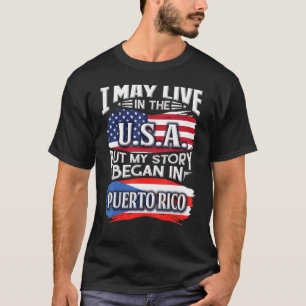 Camiseta Eu Posso Viver Nos Eua Mas Minha História Começou