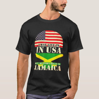 Camiseta Eu Posso Viver Nos EUA Mas Minha História Começou 
