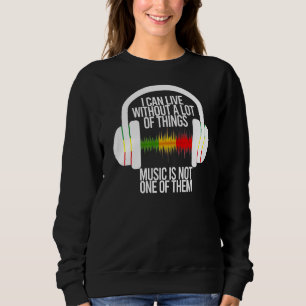 Camiseta Eu Posso Viver Sem Muitas Coisas Que A Música Não