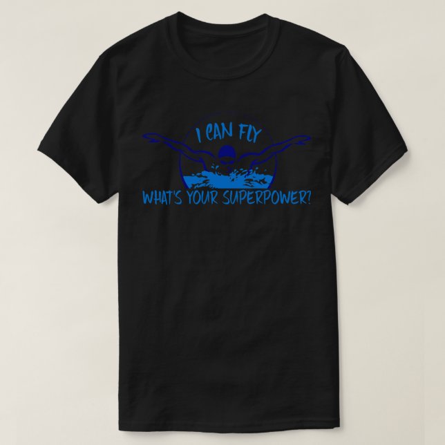 Camiseta Eu Posso Voar Nadando (Frente do Design)