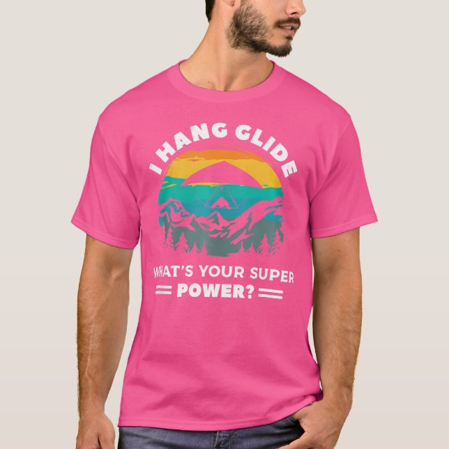 Camiseta Eu Pratico Asa Delta Qual É Seu Superpoder Planado (Frente)