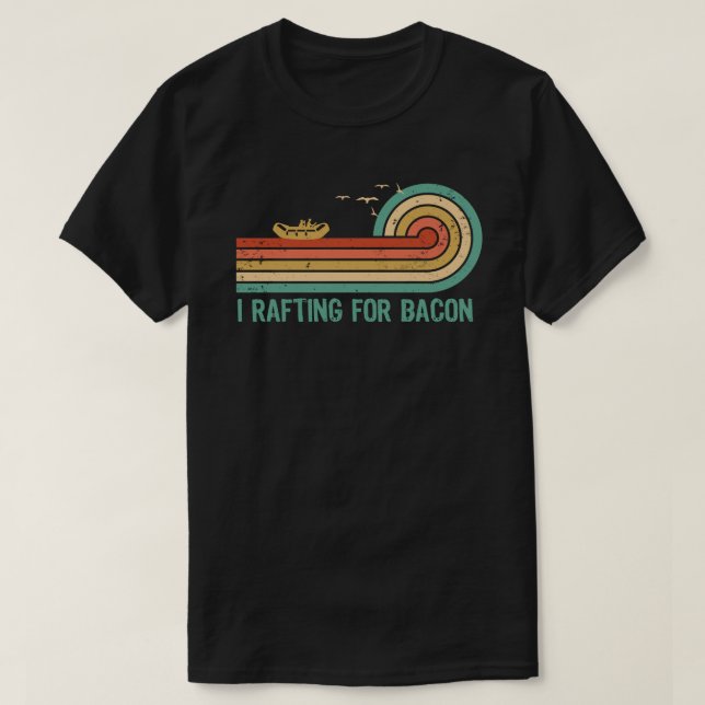 Camiseta Eu Pratico Rafting por Bacon (Frente do Design)
