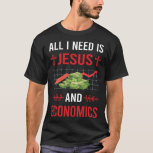 Camiseta Eu Preciso de Economia Economista Jesus