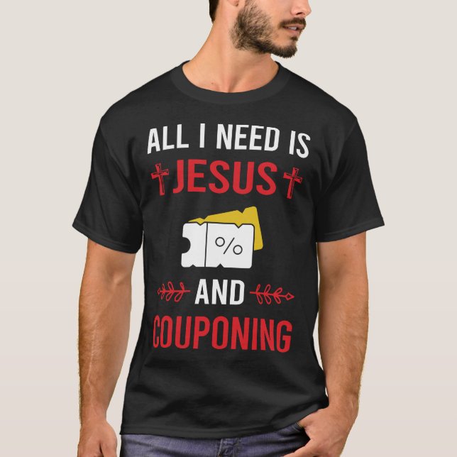 Camiseta Eu Preciso de Jesus Cupom Cupons Cupom Cupomista (Frente)
