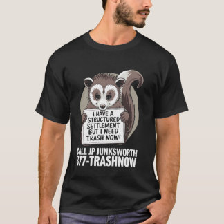 Camiseta Eu Preciso de Lixo Agora Gambá Animal Grito Possum
