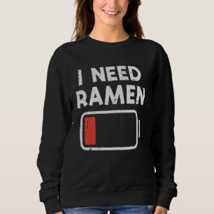 Camiseta Eu Preciso de Ramen Bateria Baixa Dito Divertido C