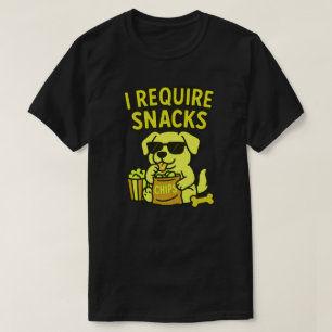 CAMISETA EU PRECISO DE SNACKS