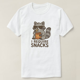 CAMISETA EU PRECISO DE SNACKS