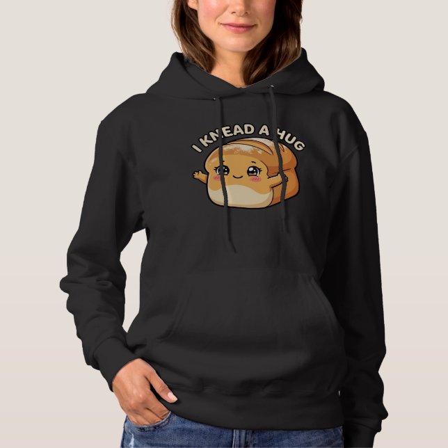 Camiseta Eu Preciso de um Abraço — Pão Kawaii (Frente)