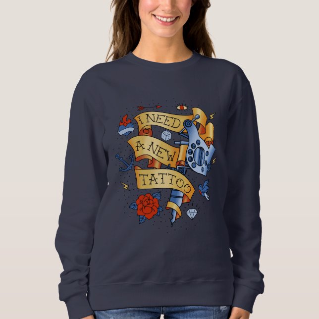 Camiseta Eu Preciso De Uma Nova Tatuagem (Frente)