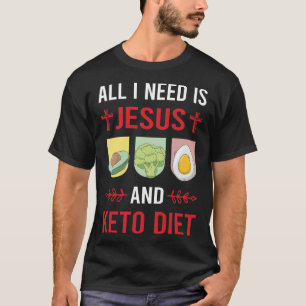 Camiseta Eu Preciso Jesus Dieta Keto Cetogênico Cetona Ceto