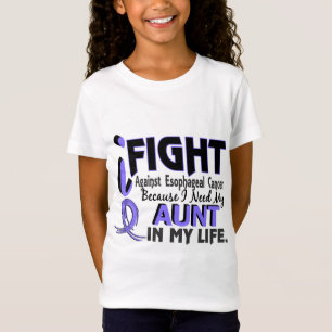 Camiseta Eu preciso minha tia Esofágico Cancer