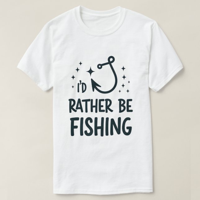 Camiseta Eu Preferencialmente A Pescar (Frente do Design)