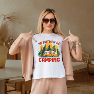 Camiseta Eu preferencialmente acampar.