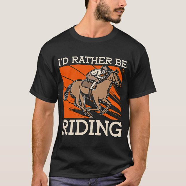 Camiseta Eu Preferencialmente Andando De Equino Adora Caval (Frente)