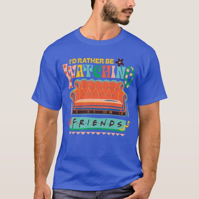 Camiseta Eu Preferencialmente assistindo aos amigos™ gráfic (Frente)