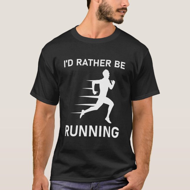 Camiseta Eu Preferencialmente Correndo - Corredor, Maratona (Frente)