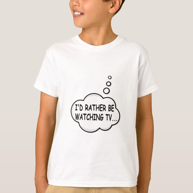 Camiseta Eu Preferencialmente De Assistir À TV (Frente)