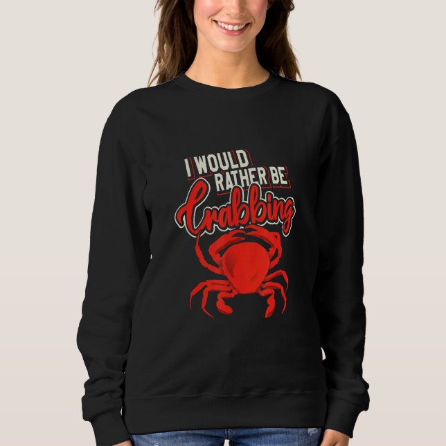 Camiseta Eu Preferencialmente De Caranguejo Caçando Pescado (Frente)