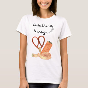 Camiseta Eu Preferencialmente De Costurar