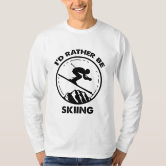 Camiseta Eu Preferencialmente De Esquiar, Facilmente Distra