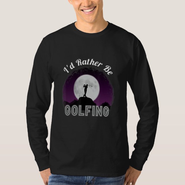 Camiseta Eu Preferencialmente De Golfe Engraçado Xmas Engra (Frente)