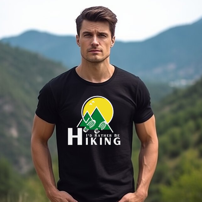 Camiseta Eu Preferencialmente De Ir A Caminhar Homens (Criador carregado)