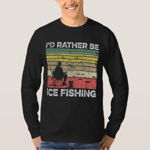 Camiseta Eu Preferencialmente De Pescar Gelo Fisher Rod Fi