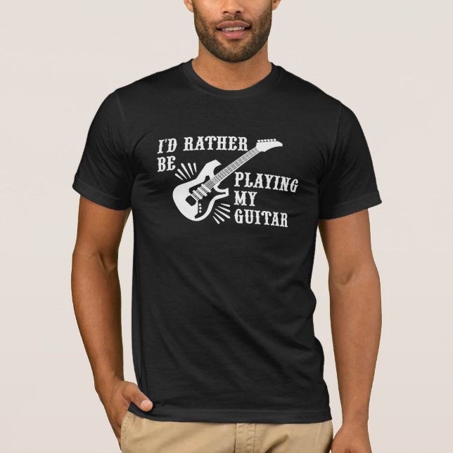 Camiseta Eu Preferencialmente De Tocar Minha Violão (Frente)