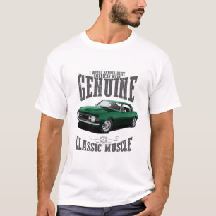 Camiseta Eu Preferencialmente dirigiria um Camaro Verde