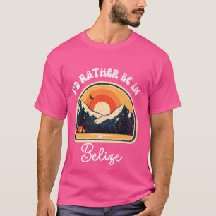 Camiseta Eu Preferencialmente Em Belize Vintage Belize Féri