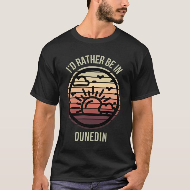 Camiseta Eu Preferencialmente em Dunedin Favorite City (Frente)