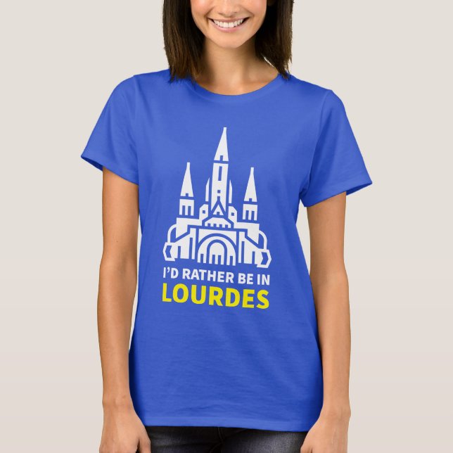 Camiseta Eu preferencialmente em Lourdes (Frente)