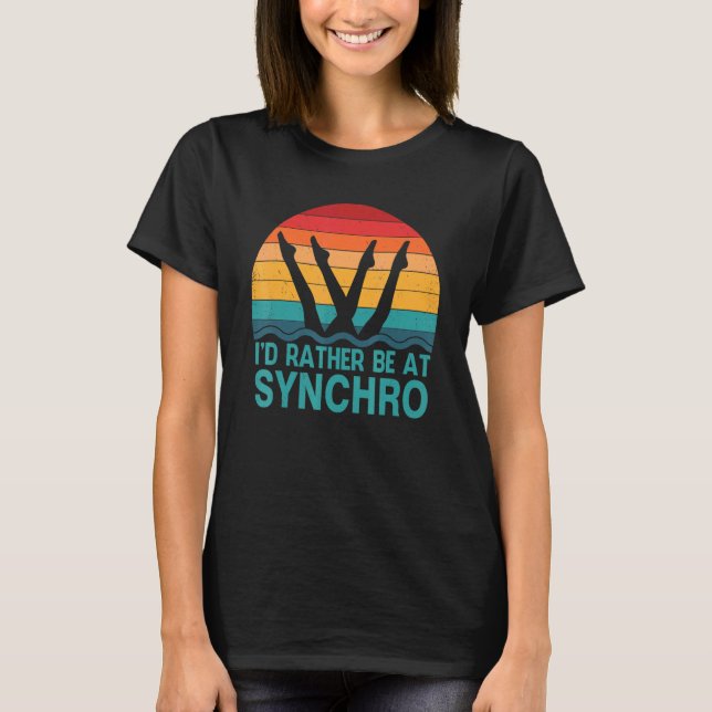 Camiseta Eu Preferencialmente Em Synchro Retro Sincronizado (Frente)