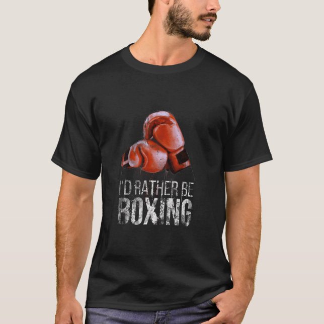 Camiseta Eu Preferencialmente Estar A Boxar Design Original (Frente)