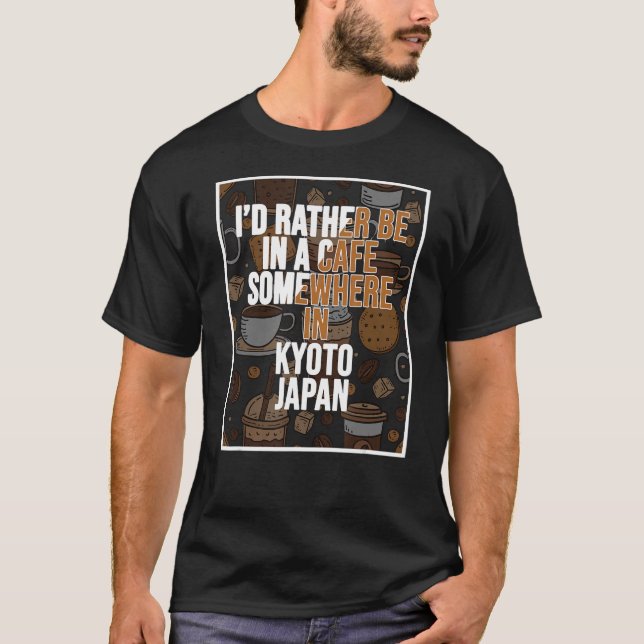 Camiseta Eu Preferencialmente Estar Em Um Café Em Algum Lug (Frente)