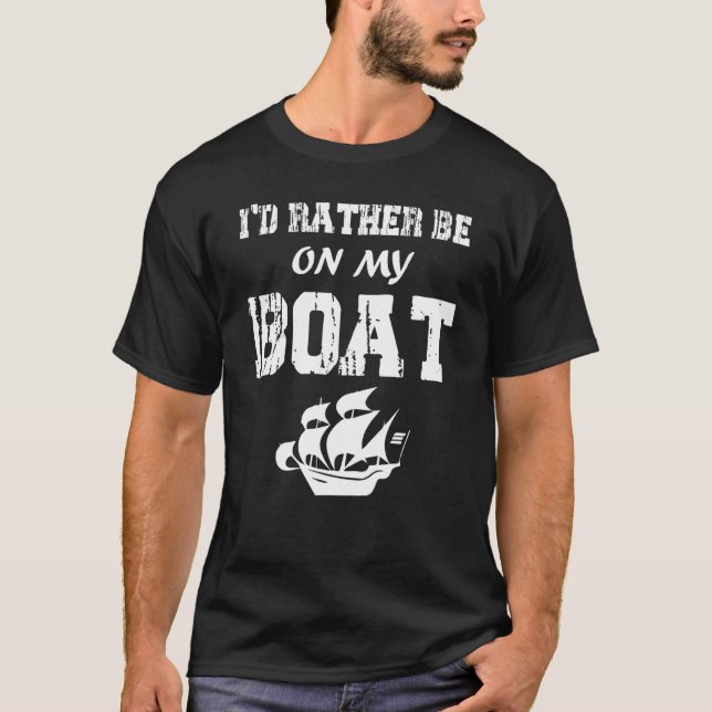 Camiseta Eu Preferencialmente Estar No Meu Iate De Iate, Ca (Frente)