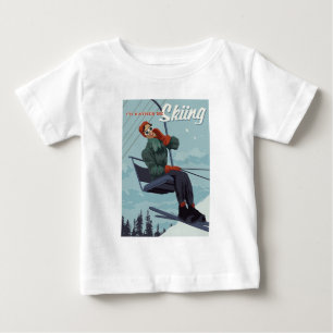Camiseta Eu Preferencialmente Estaria Esquiando Impressão