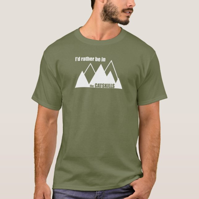Camiseta Eu preferencialmente estaria no Catskills (Frente)