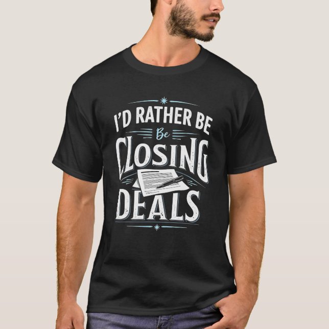 Camiseta Eu Preferencialmente Fechar um Aluguel Imobiliário (Frente)