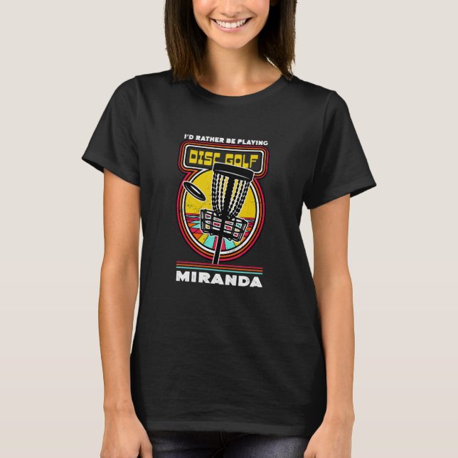 Camiseta Eu Preferencialmente jogando golfe de disco em Mir (Frente)