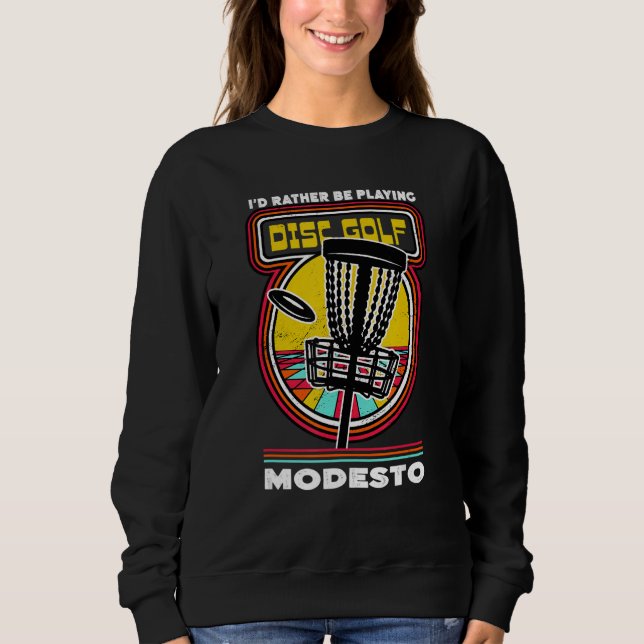 Camiseta Eu Preferencialmente jogando golfe de disco em Mod (Frente)
