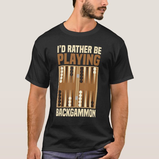 Camiseta Eu preferencialmente jogando jogos de Conselho de  (Frente)