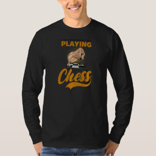 Camiseta Eu Preferencialmente Jogando xadrez