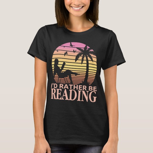 Camiseta Eu Preferencialmente Lendo Um Craque De Leitura En (Frente)