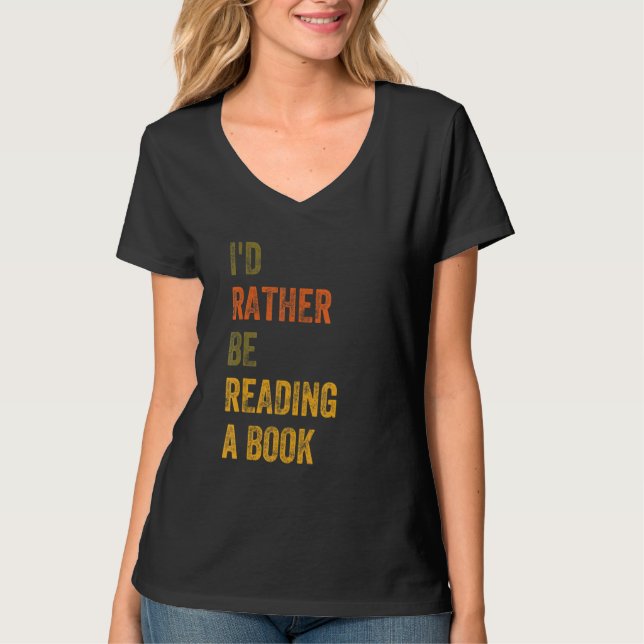 Camiseta Eu Preferencialmente Lendo Um Livro (Frente)