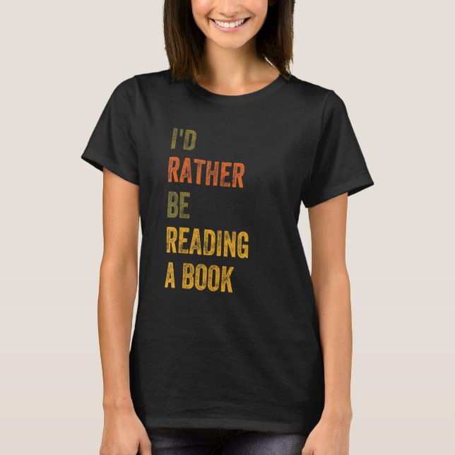 Camiseta Eu Preferencialmente Lendo Um Livro (Frente)