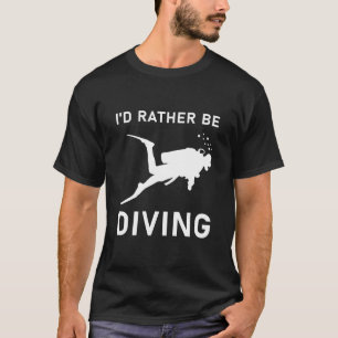 Camiseta Eu Preferencialmente mergulhando - mergulhador Scu