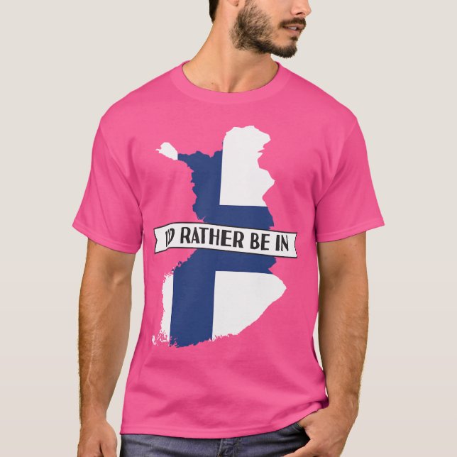 Camiseta Eu Preferencialmente Na Finlândia (Frente)