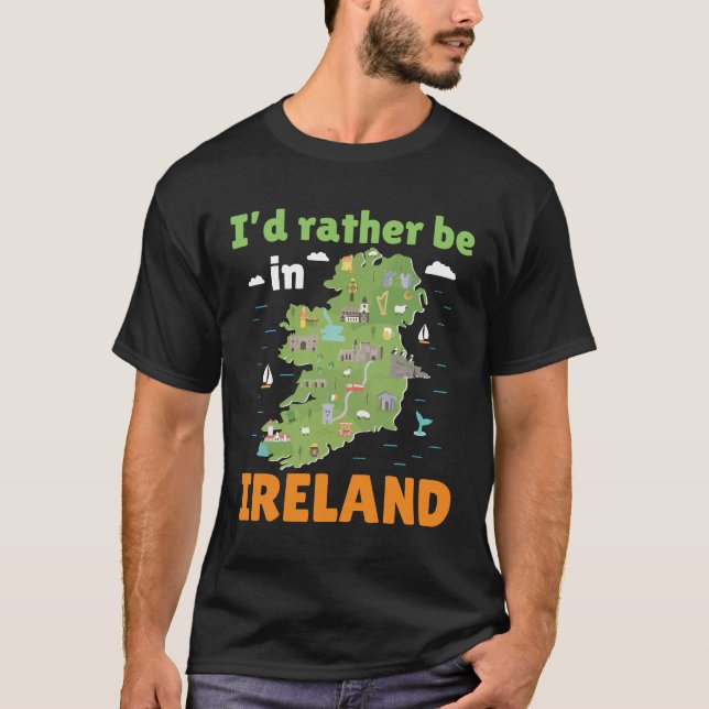 Camiseta Eu Preferencialmente na Irlanda (Frente)